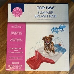 Top Paw Summer Splash Pad - Red and Blue